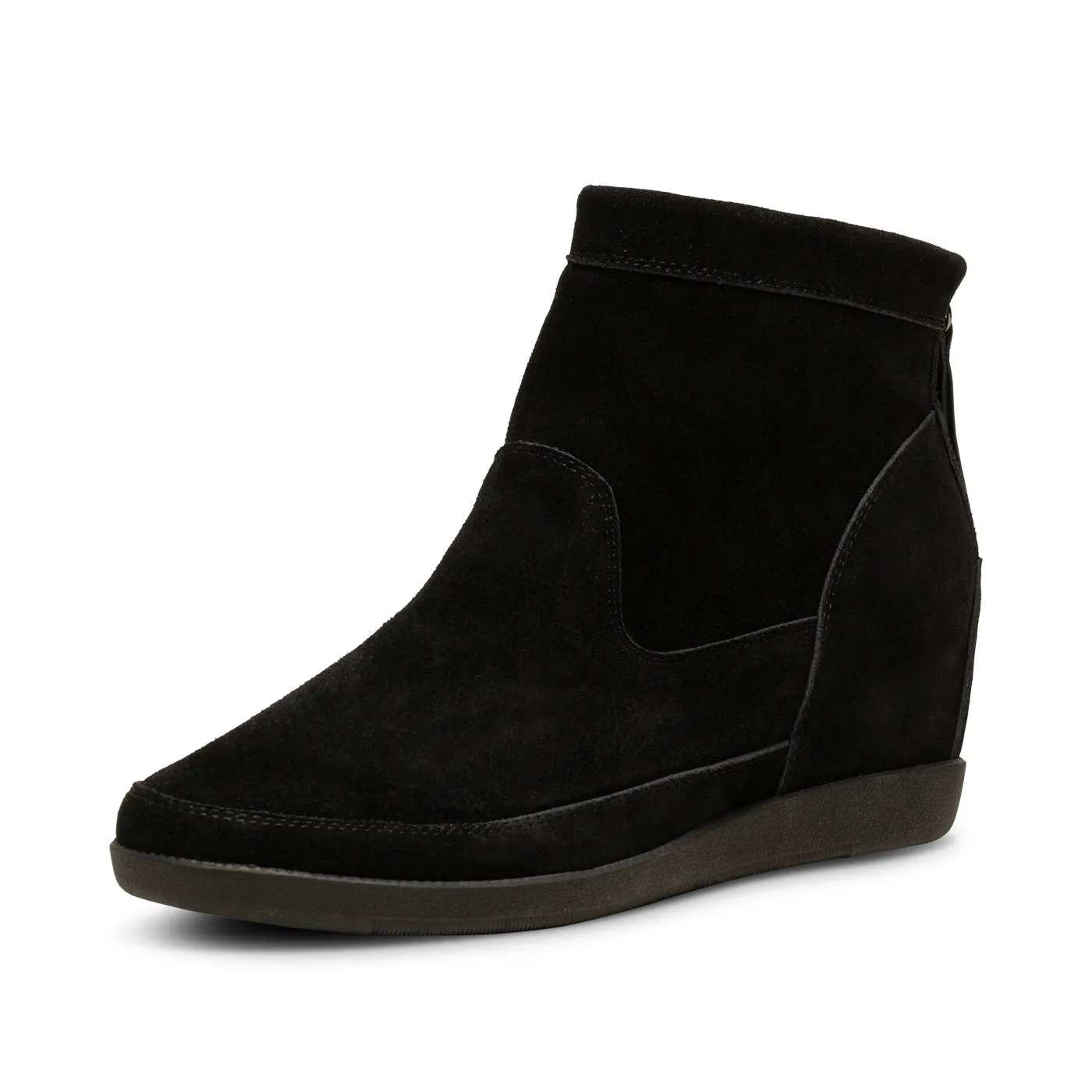 Emmy Suede Wedge - BLACK/BLACK