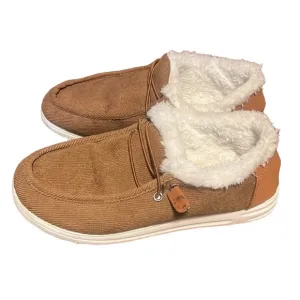 Fashion Women's Brown Faux Fur Winter Shoe