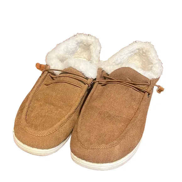 Fashion Women's Brown Faux Fur Winter Shoe