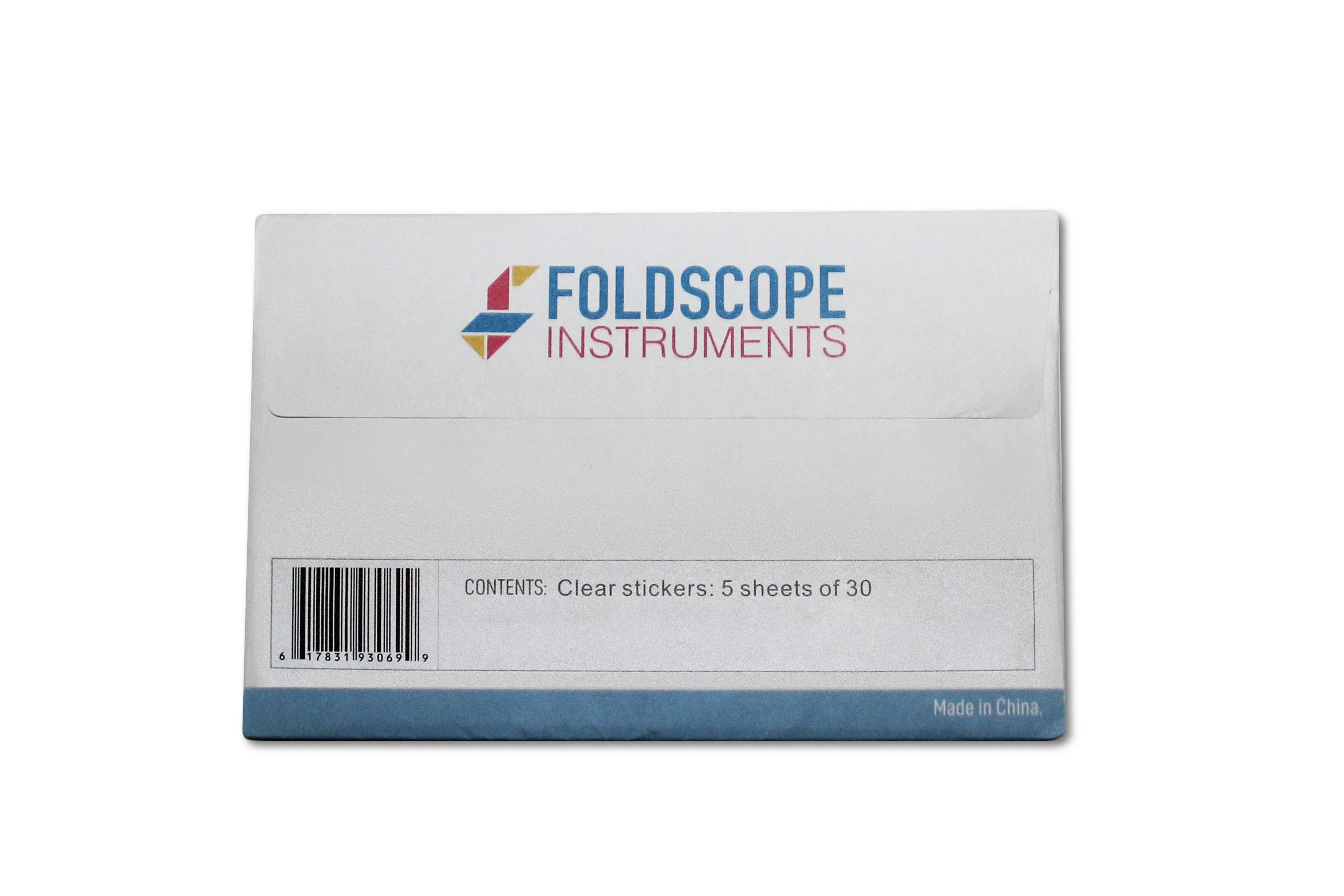 Foldscope Clear Stickers (150 stickers) - Holiday Savings!  Save 15% at check out.