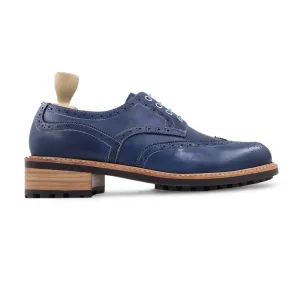 Foster Gy - Men's Blue Calf Leather Derby Shoe