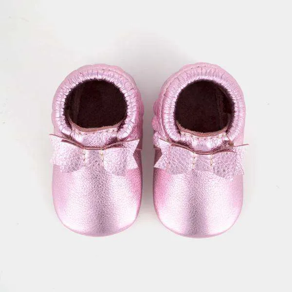 Freshly Picked | Bow Moccs ~ Frosted Rose