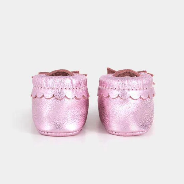 Freshly Picked | Bow Moccs ~ Frosted Rose