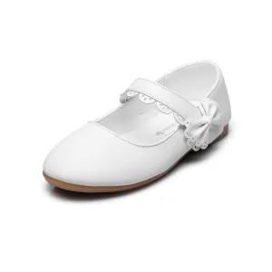 Girls Mary Jane Bow Side Strap Ballerina Flat