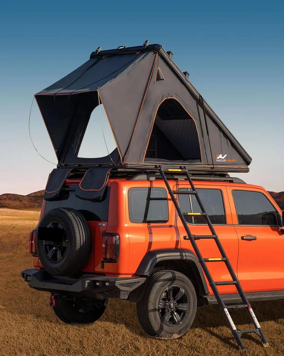 Hard Shell Rooftop Tent for 2-3 People – Versatile Camping Tent for SUV, Van, Jeep, and Truck