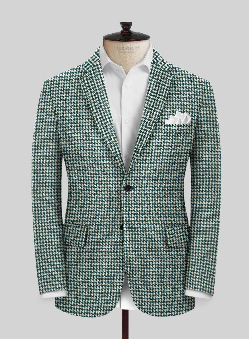 Harris Tweed Houndstooth Green Suit