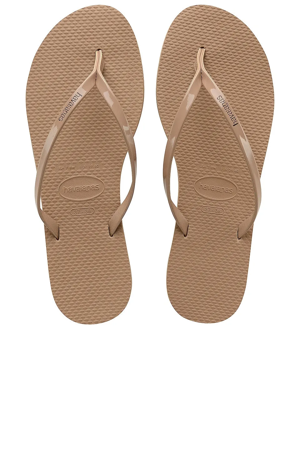 Havaianas You Metallic Slippers, Rose Gold