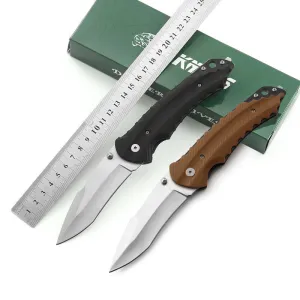 High Quality G10 Handle Tactical Training Survival Camping Folding Pocket Knife With Glass Breaker