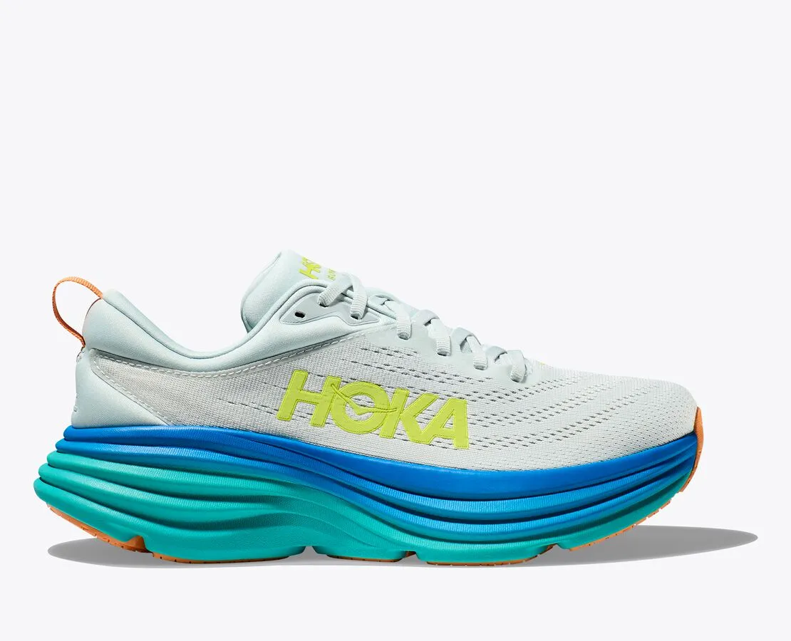 HOKA Men's Bondi 8 - Ice Flow/Bit Of Blue