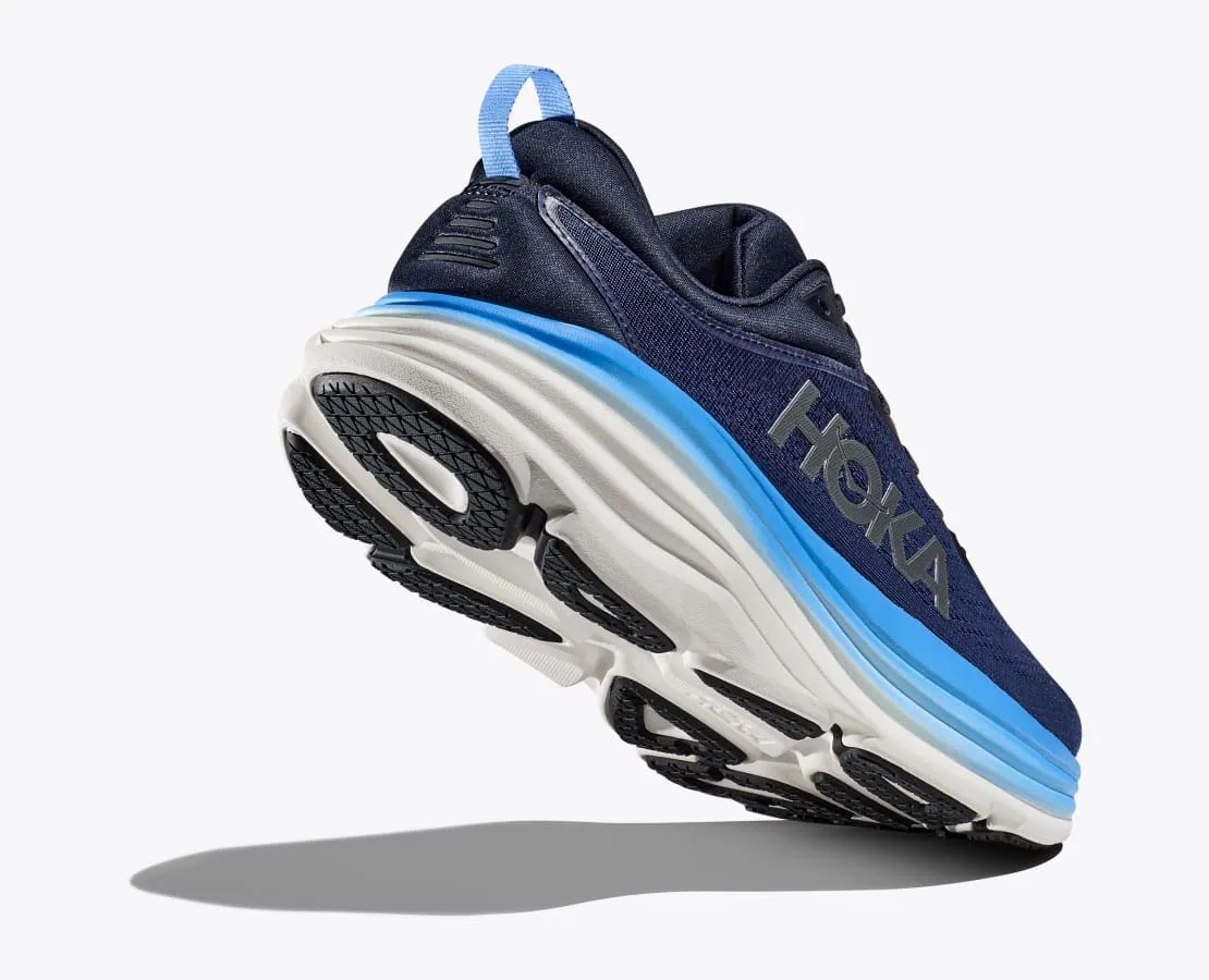 Hoka Mens Bondi 8 Wide-Outer Space/All Aboard (1127953-OSAA)