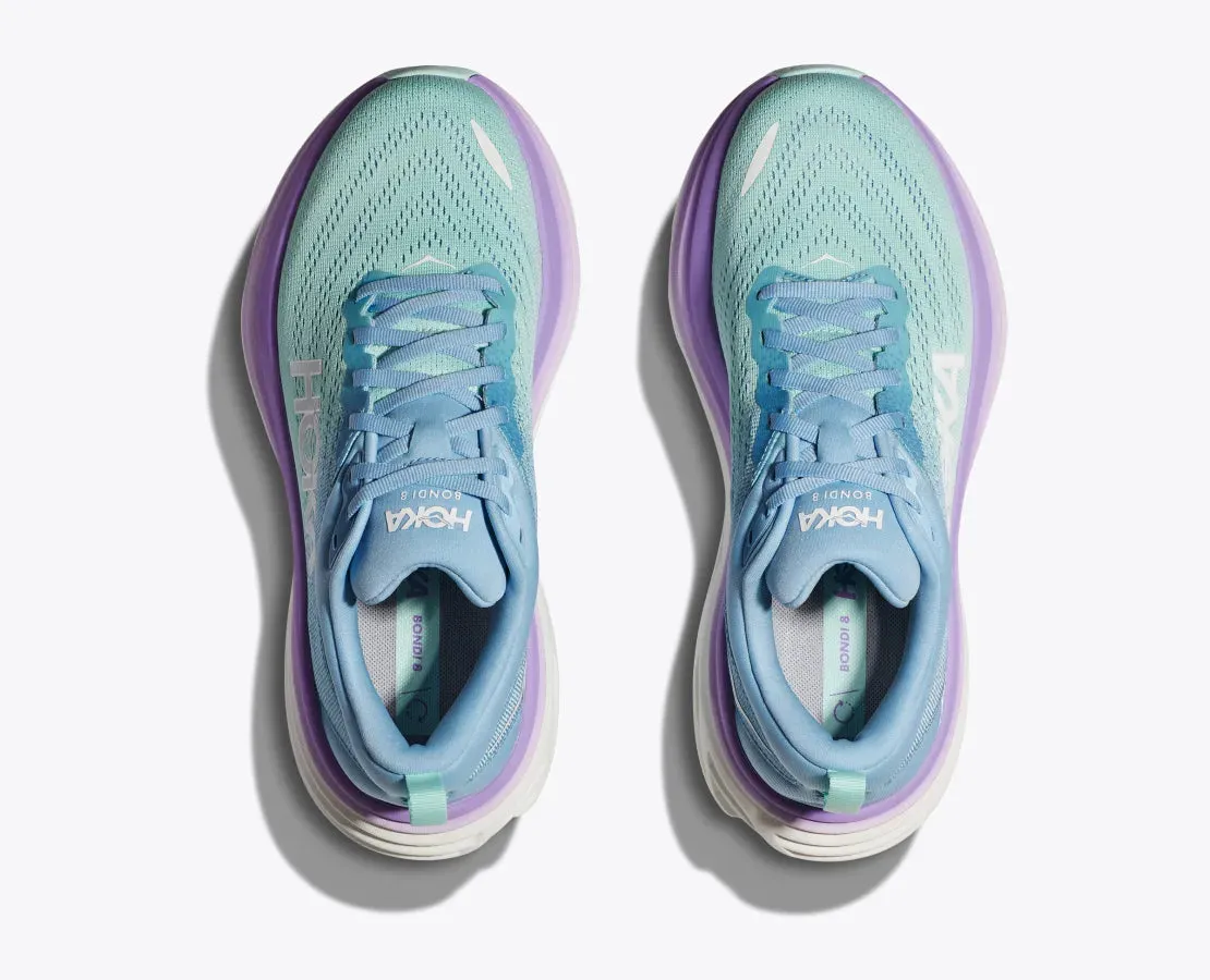 Hoka Womens Bondi 8- Airy Blue/Sunlit Ocean (1127952-ABSO)