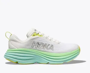 Hoka Womens Bondi 8- Blanc de Blanc/Sunlit Ocean (1127952-BDBSO)