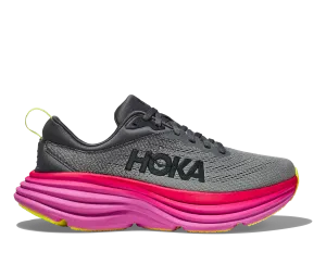 Hoka Womens Bondi 8- Castle Rock /Strawberry (1127952-CSRW)