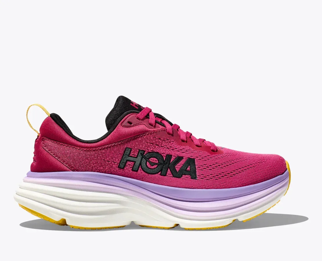 HOKA Women's Bondi 8 - Cherries Jubilee/Pink Yarrow