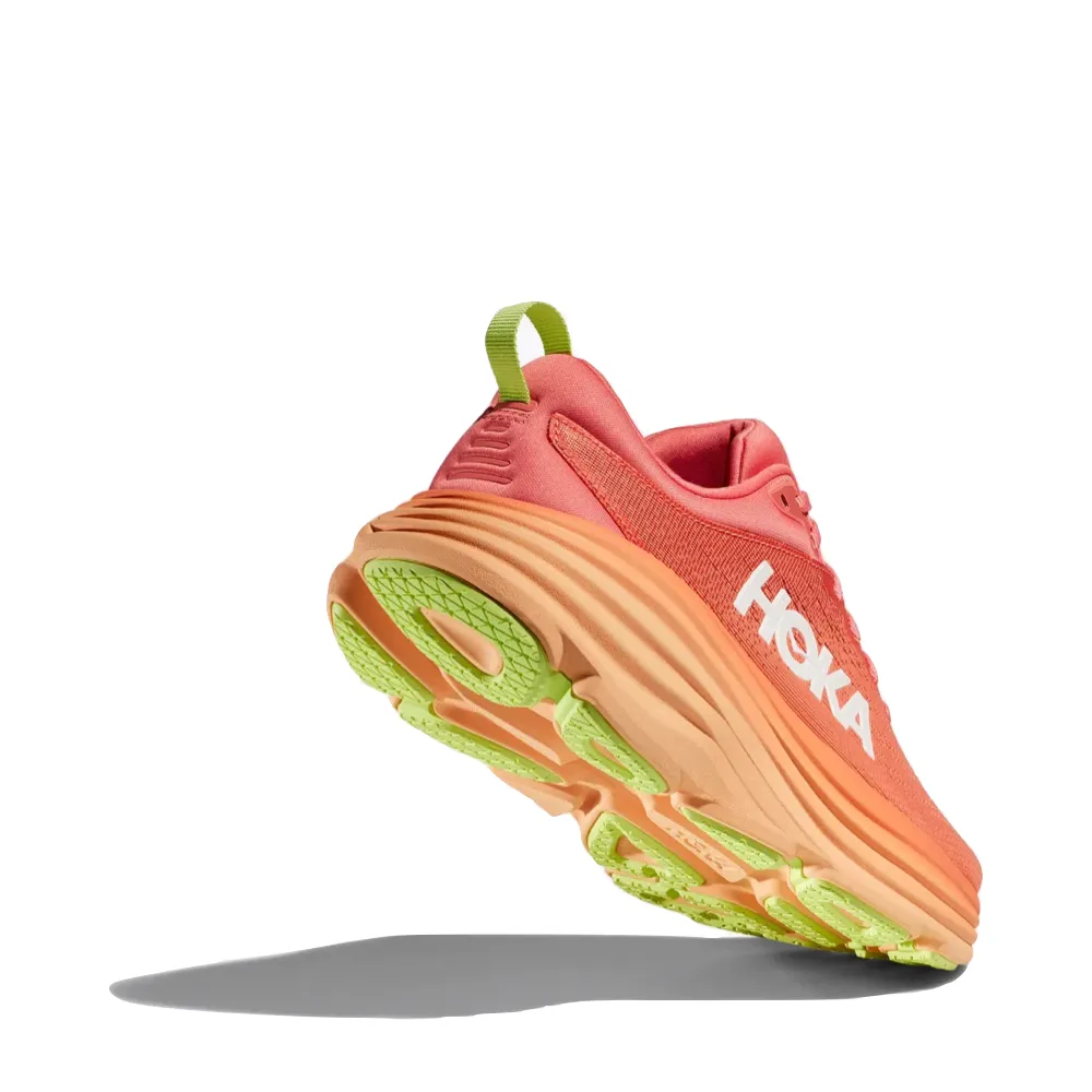 Hoka Women's Bondi 8 Running Sneaker (Coral/Papaya)