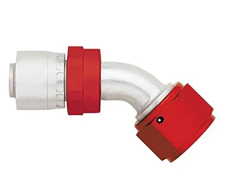 Hose Fitting;-06AN Hose Size; 45 deg. Elbow