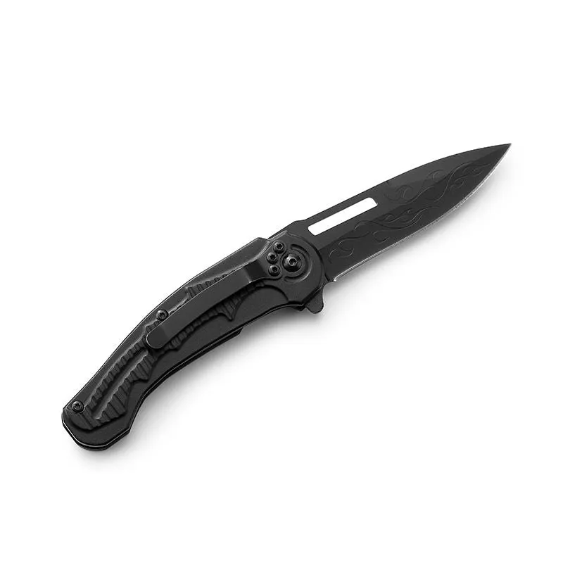 Hot Sale Black Survival  Self Defense Training Hunting Folding Pocket Knife For Outdoor Camping Knife