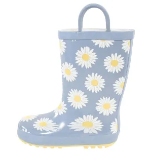 Hudson Baby Girls Floral Rain Boots 1676078e2205c5 Blue Daisy 10T