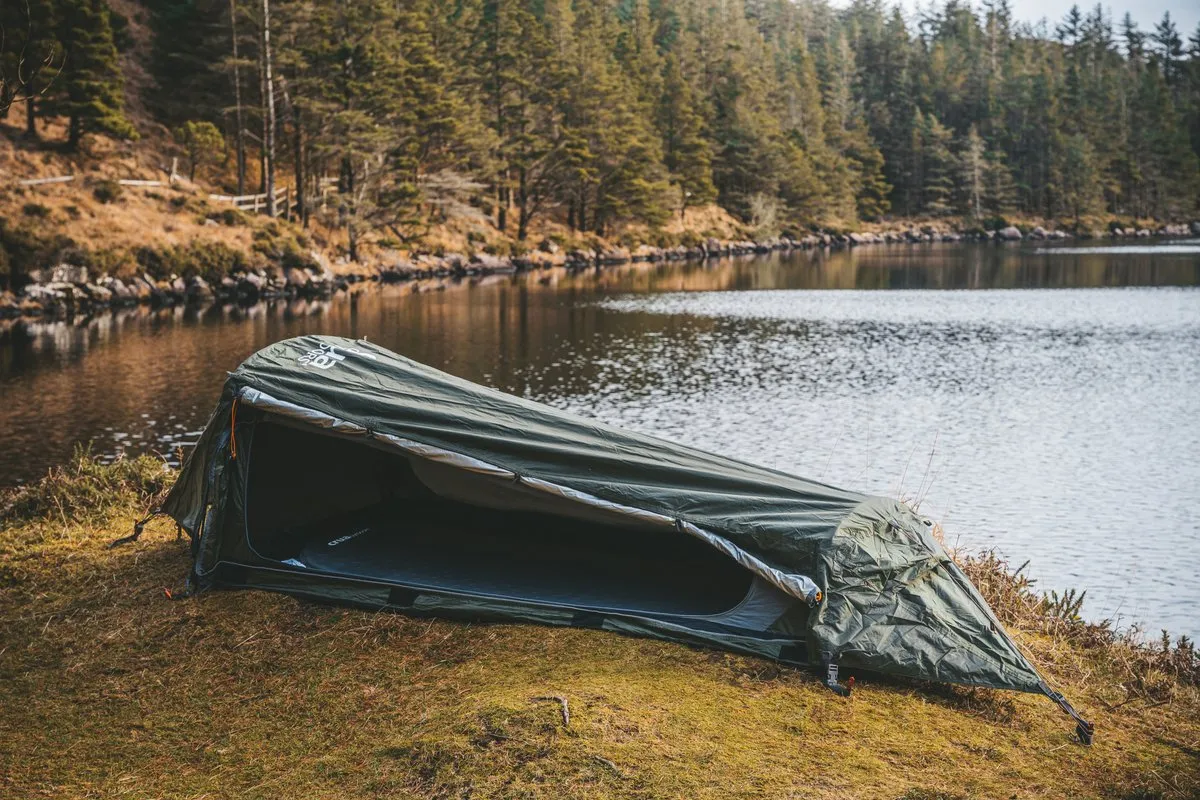 HYBRID | 1 PERSON BIVVY / HAMMOCK WATERPROOF TENT FOR VERSATILE OUTDOOR COMFORT - THE ULTIMATE CAMPING SOLUTION FOR BACKPACKING AND HIKING