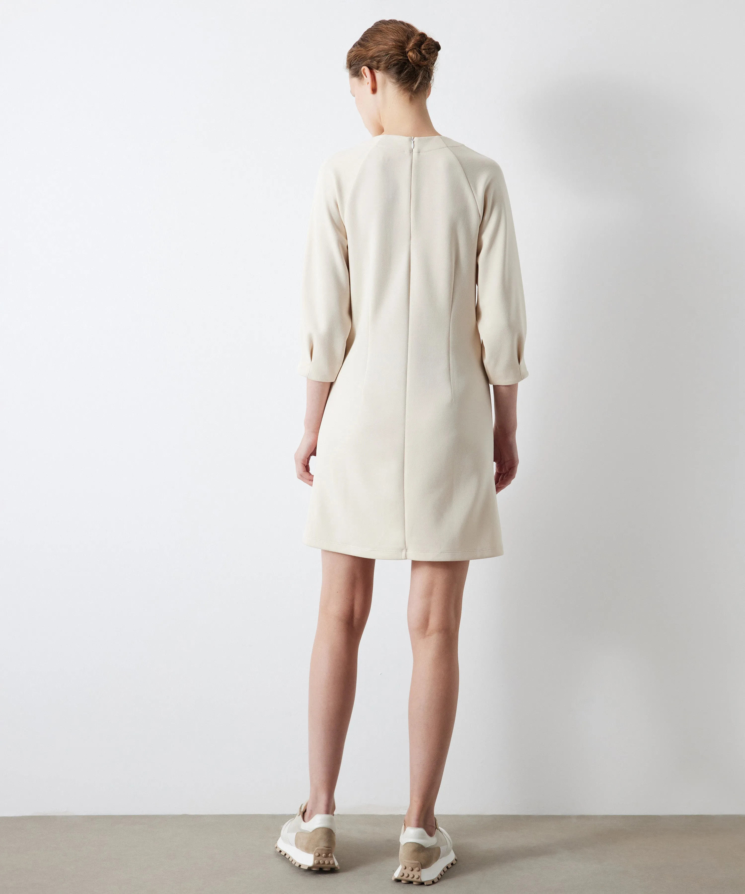 Ipekyol Rib-Stitched Mini Dress Oil