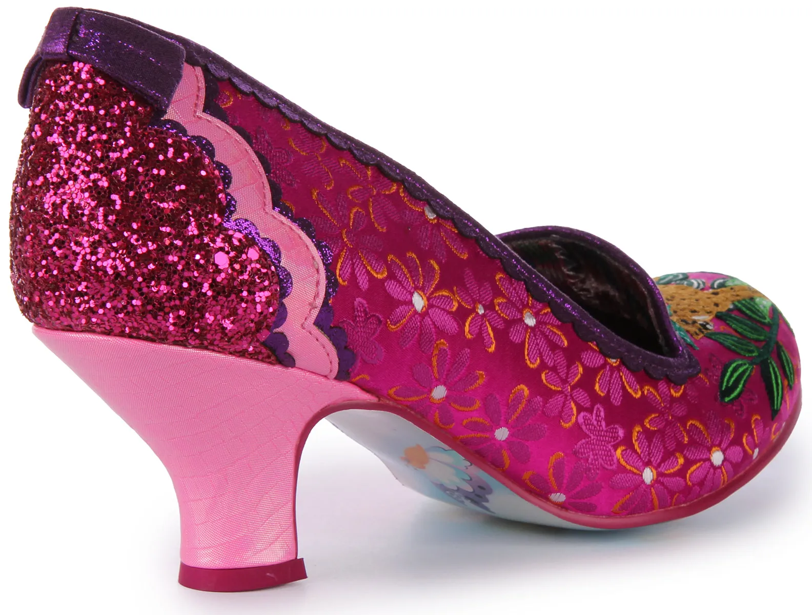 Irregular Choice Charmin Cheetah In Pinkmulti For Women