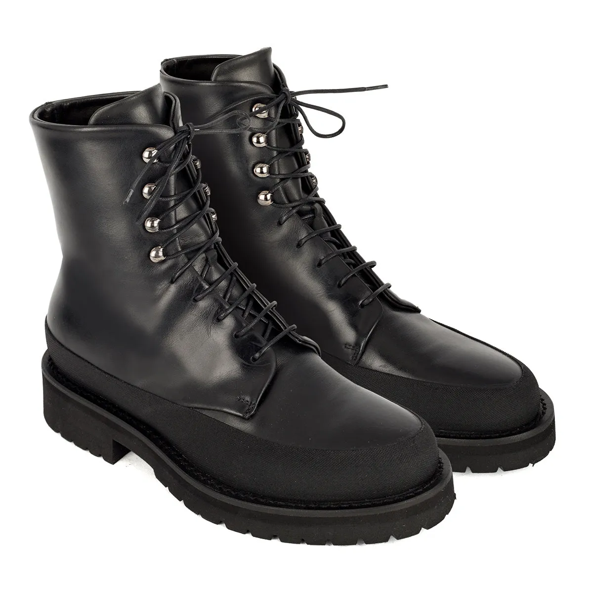 ISABEL 90021<br>Black Lace-up Boots