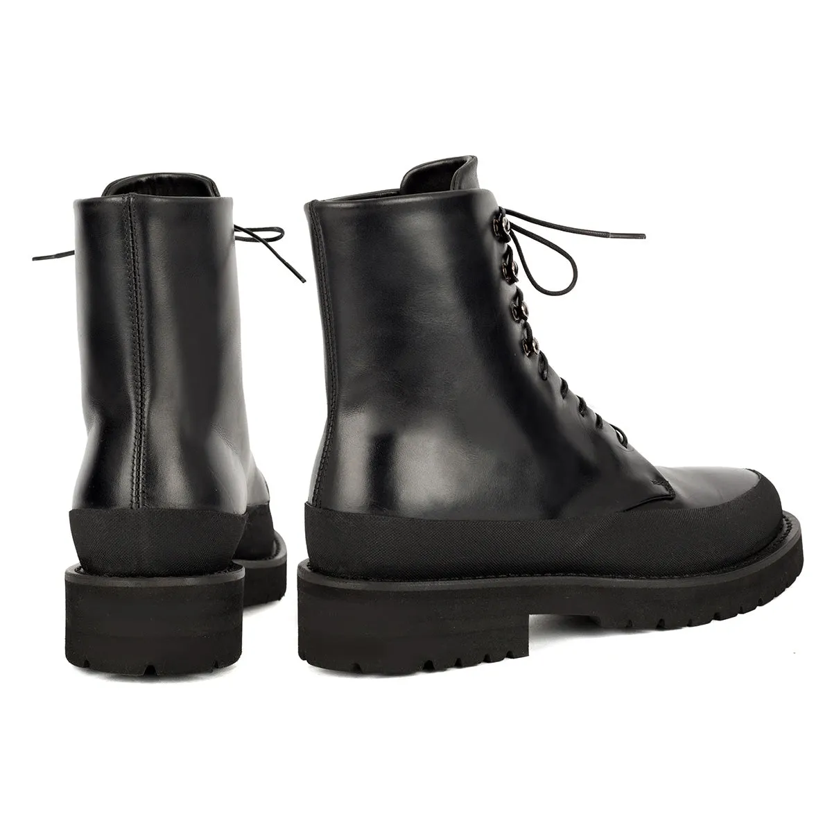 ISABEL 90021<br>Black Lace-up Boots