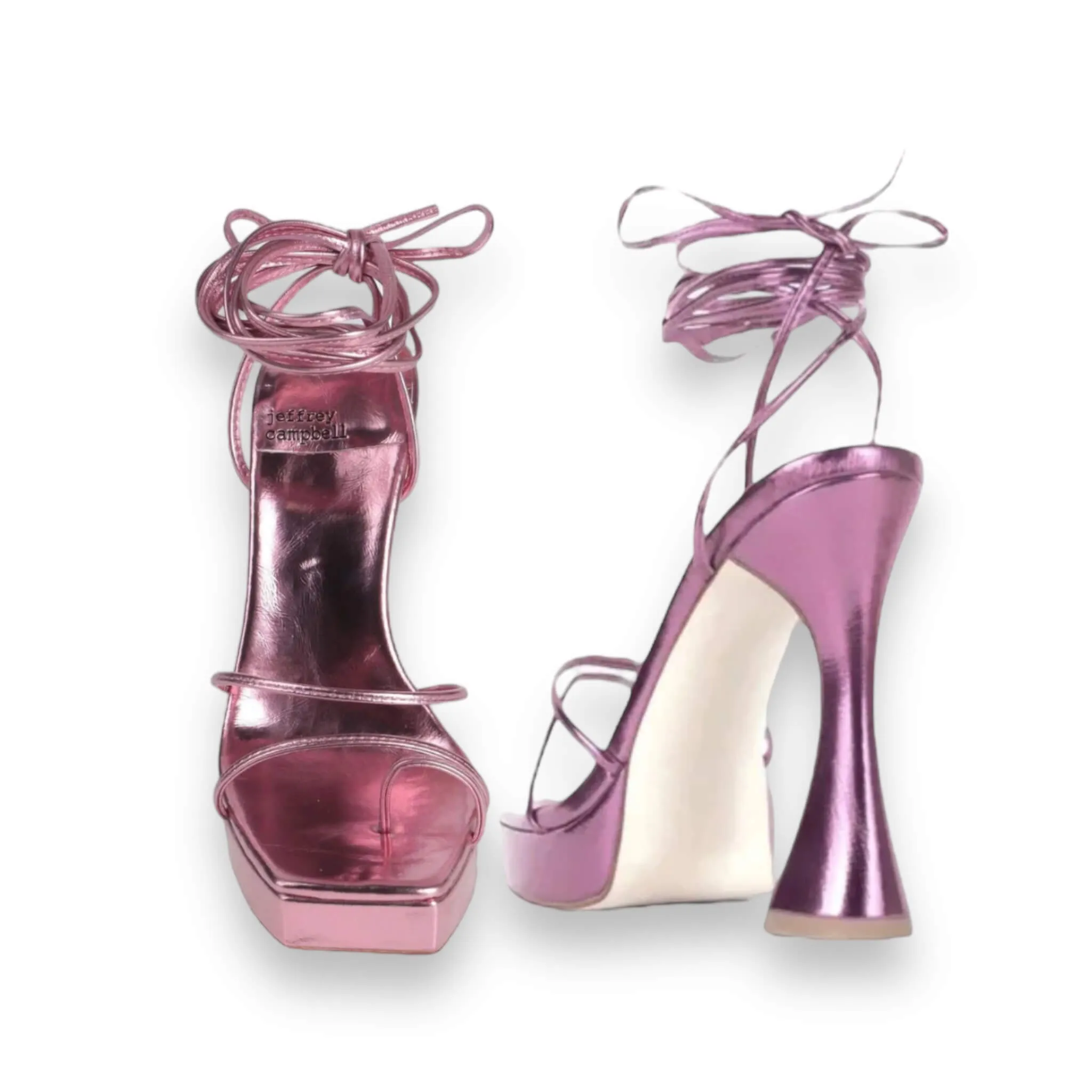 Jeffrey Campbell Metallic Pink Primadonna Heels