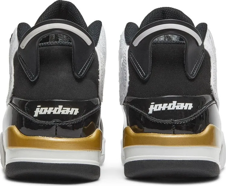 Jordan Dub Zero GS Metallic Gold sneakers, black