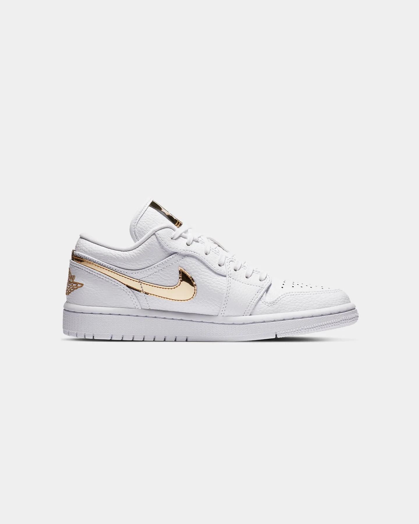 Jordan Women's Air Jordan 1 Low SE "Metallic Gold" White/Metallic Gold