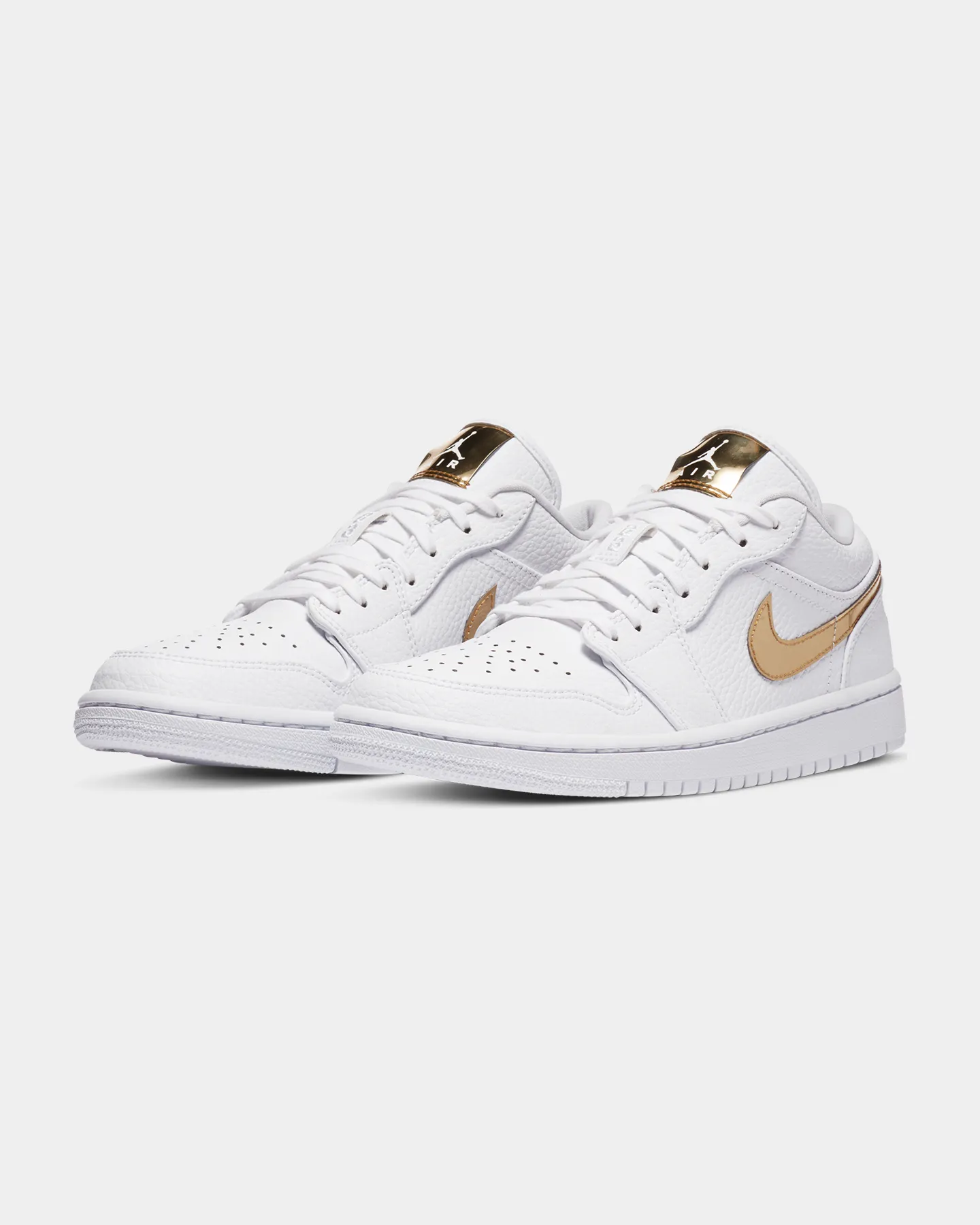 Jordan Women's Air Jordan 1 Low SE "Metallic Gold" White/Metallic Gold