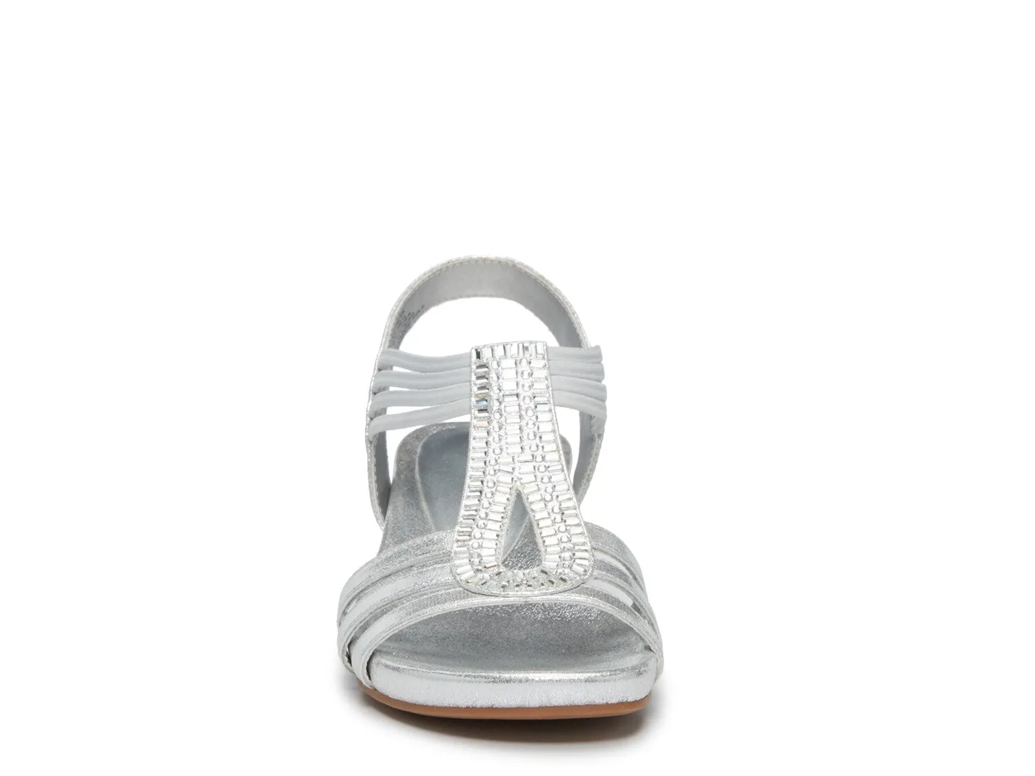 Kelly & Katie Valka Wedge Sandals, Metallic Silver