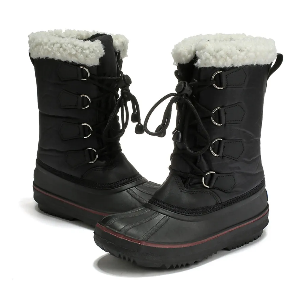 Kids Waterproof Snow Boots Outdoor Frosty Winter Fleece Shoes