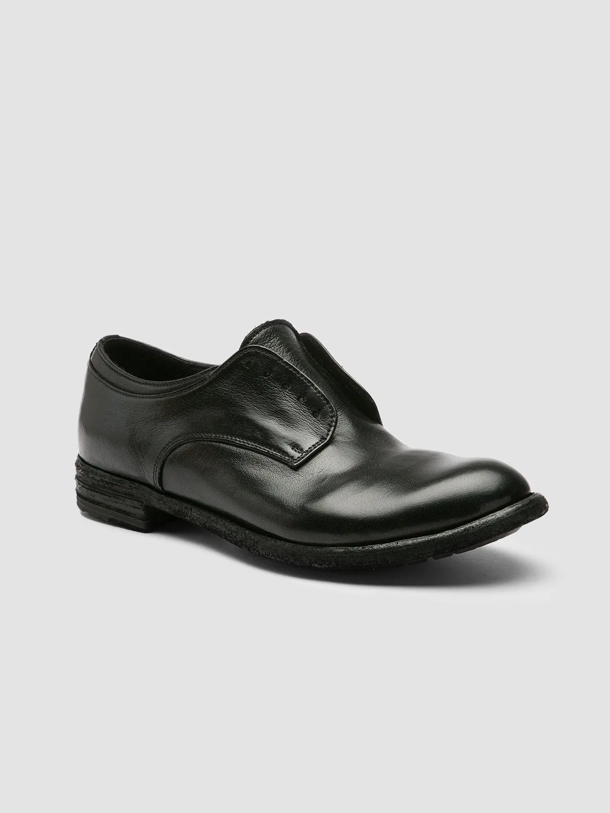 LEXIKON 012 - Black Leather Derby Shoes