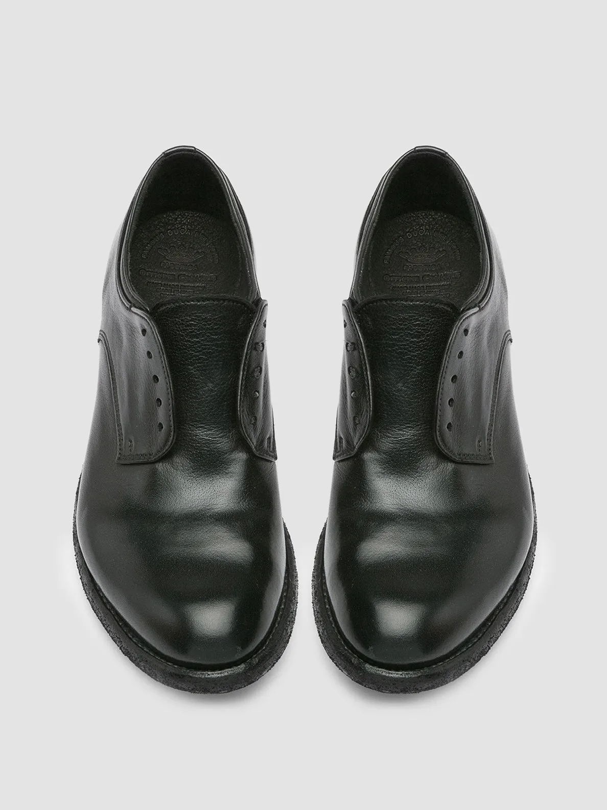 LEXIKON 012 - Black Leather Derby Shoes