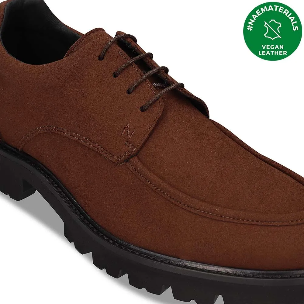 Luke Men's Vegan Suede Derby Shoes | Brown