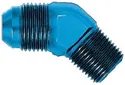 Male AN To Pipe Adapter; -06AN Dash; 1/4in. Dash; 45 deg.