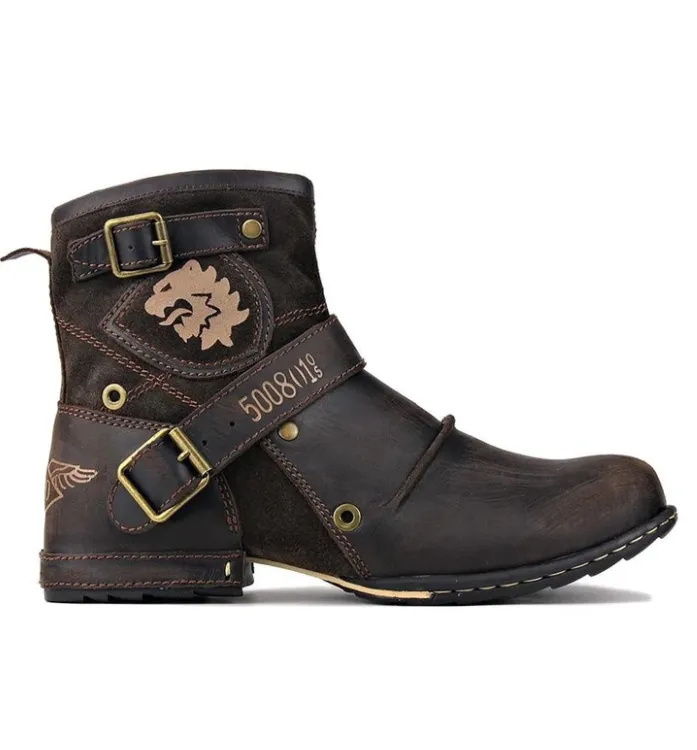 Men and women warm Leather Martin boots