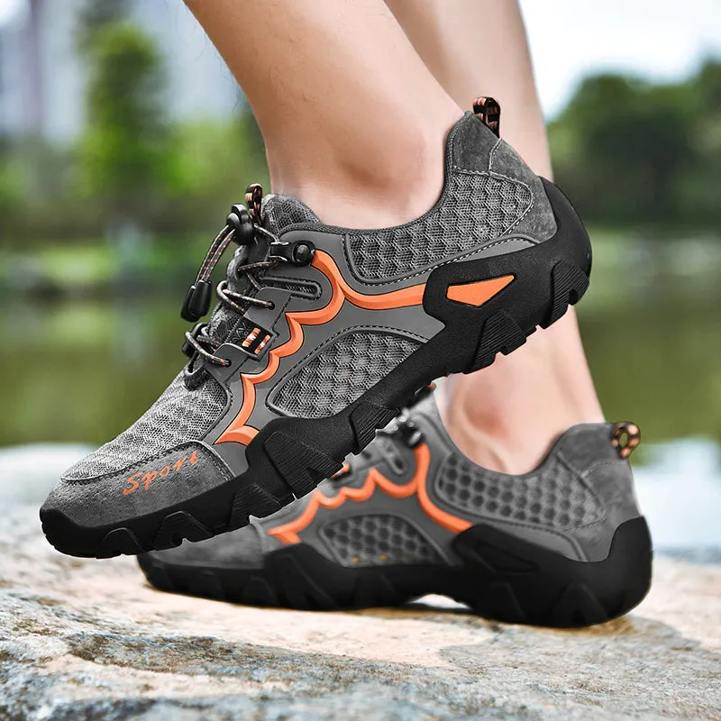 Men Casual Handmade Breathable Mesh Shoes