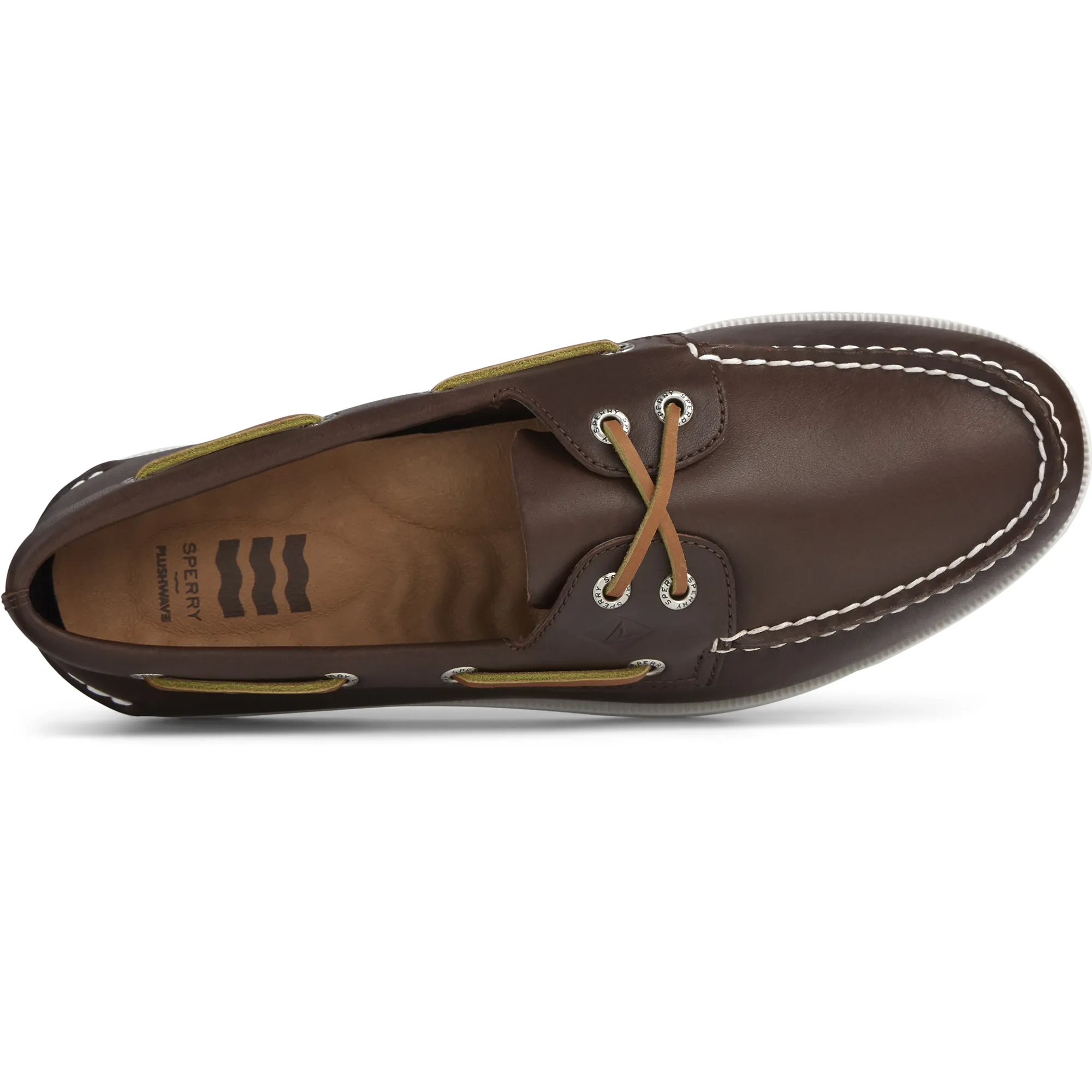 Men's Authentic Original PLUSHWAVE Boat Shoe - Brown (STS22198)