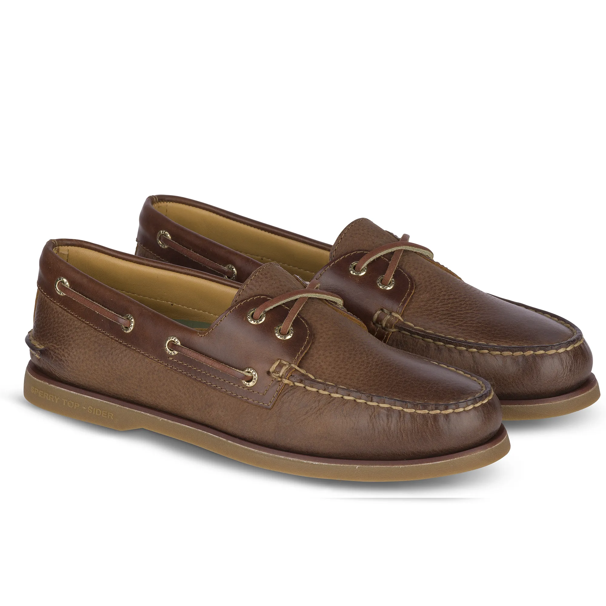 Men's Gold Cup Authentic Original Rivingston Tan Boat Shoes (STS19319)