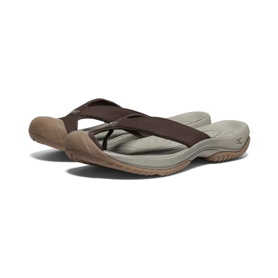 Men's Waimea Leather Flip-Flop  |  Java/Plaza Taupe