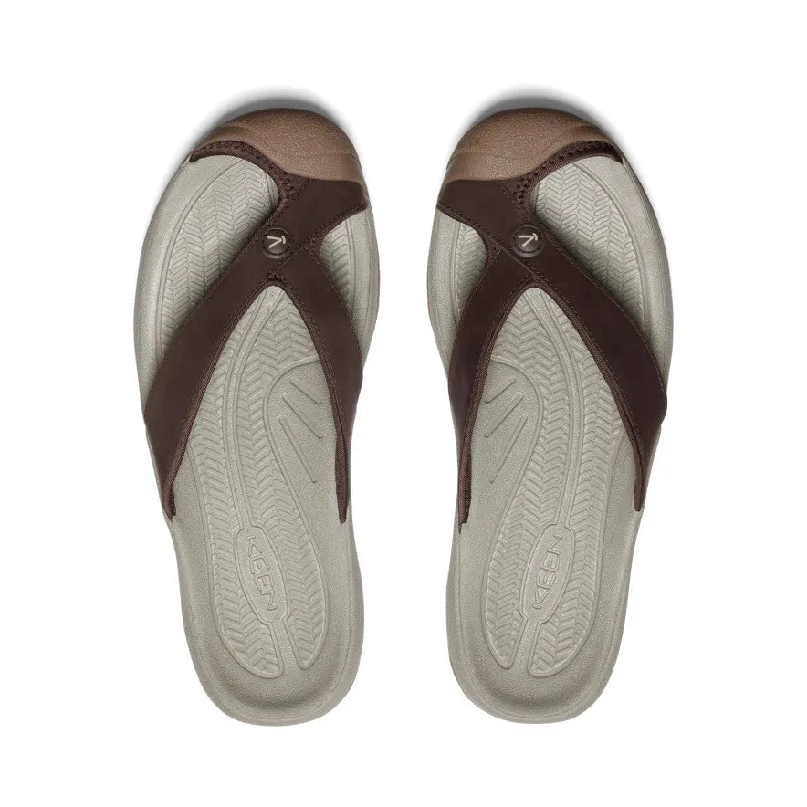 Men's Waimea Leather Flip-Flop  |  Java/Plaza Taupe