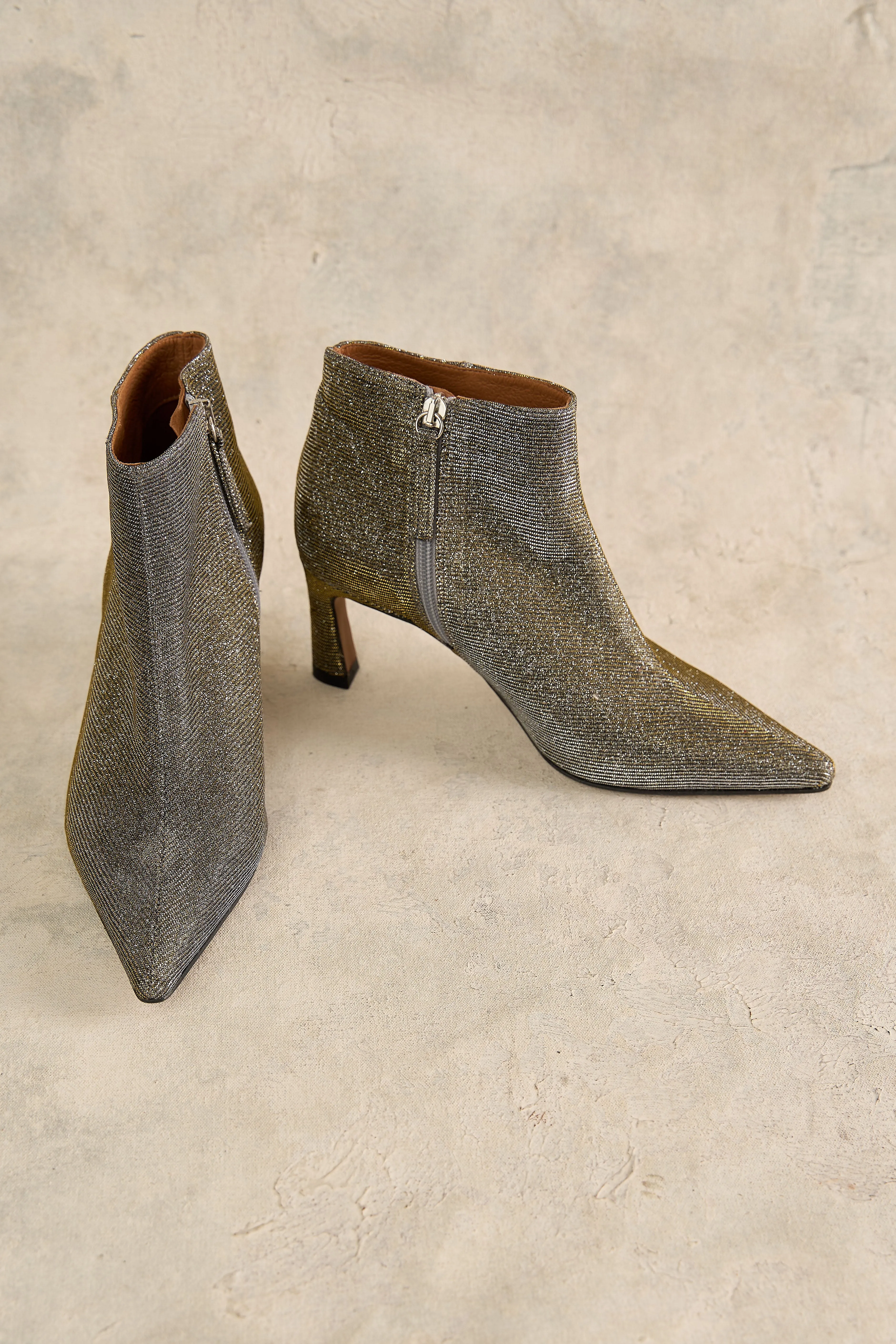 Metallic Ankle Boot