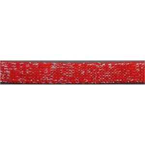 Metallic Flat Laces Custom Length with Tip - Red (1 Pair Pack) Shoelaces