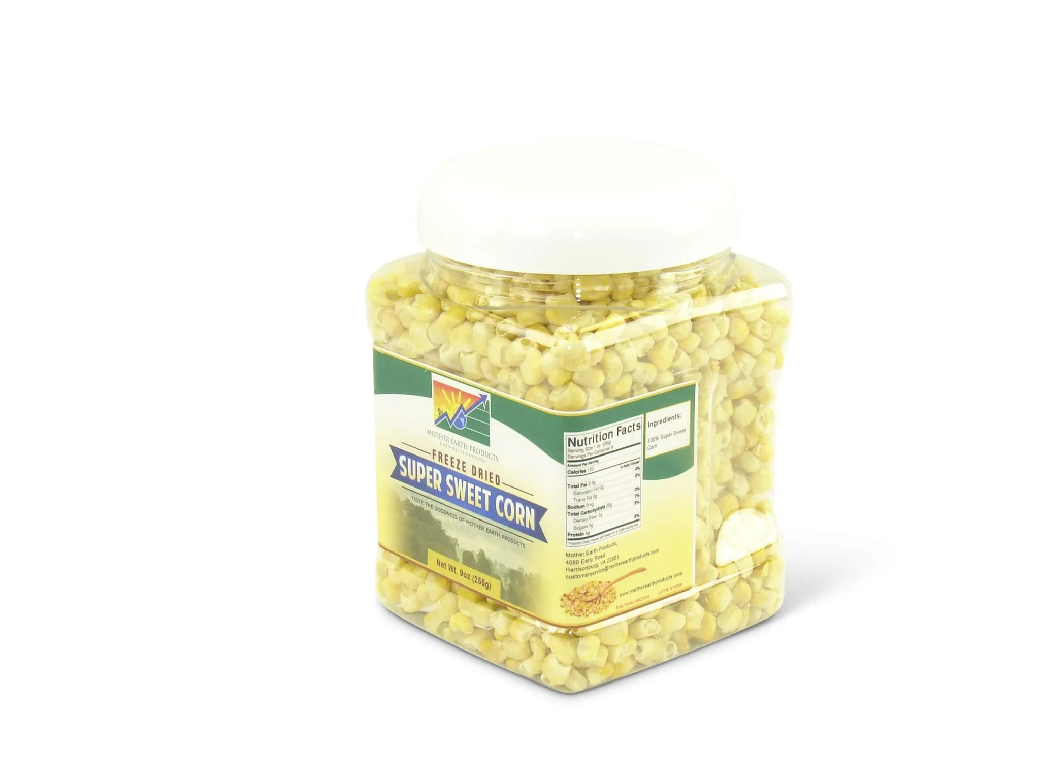 Mother Earth Products - Super Sweet Freeze-Dried Corn - Quart Jar