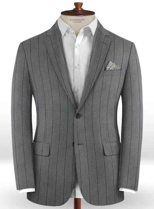 Napolean Rodrio Gray Wool Suit