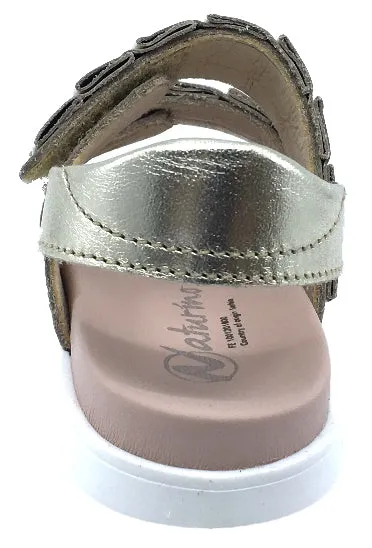 Naturino Girl's Sioux Sandals, Platino