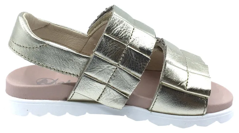 Naturino Girl's Sioux Sandals, Platino