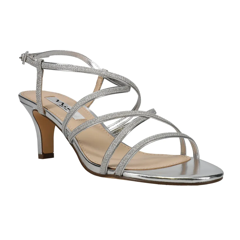 Neli Metallic Wedding Strappy Sandals